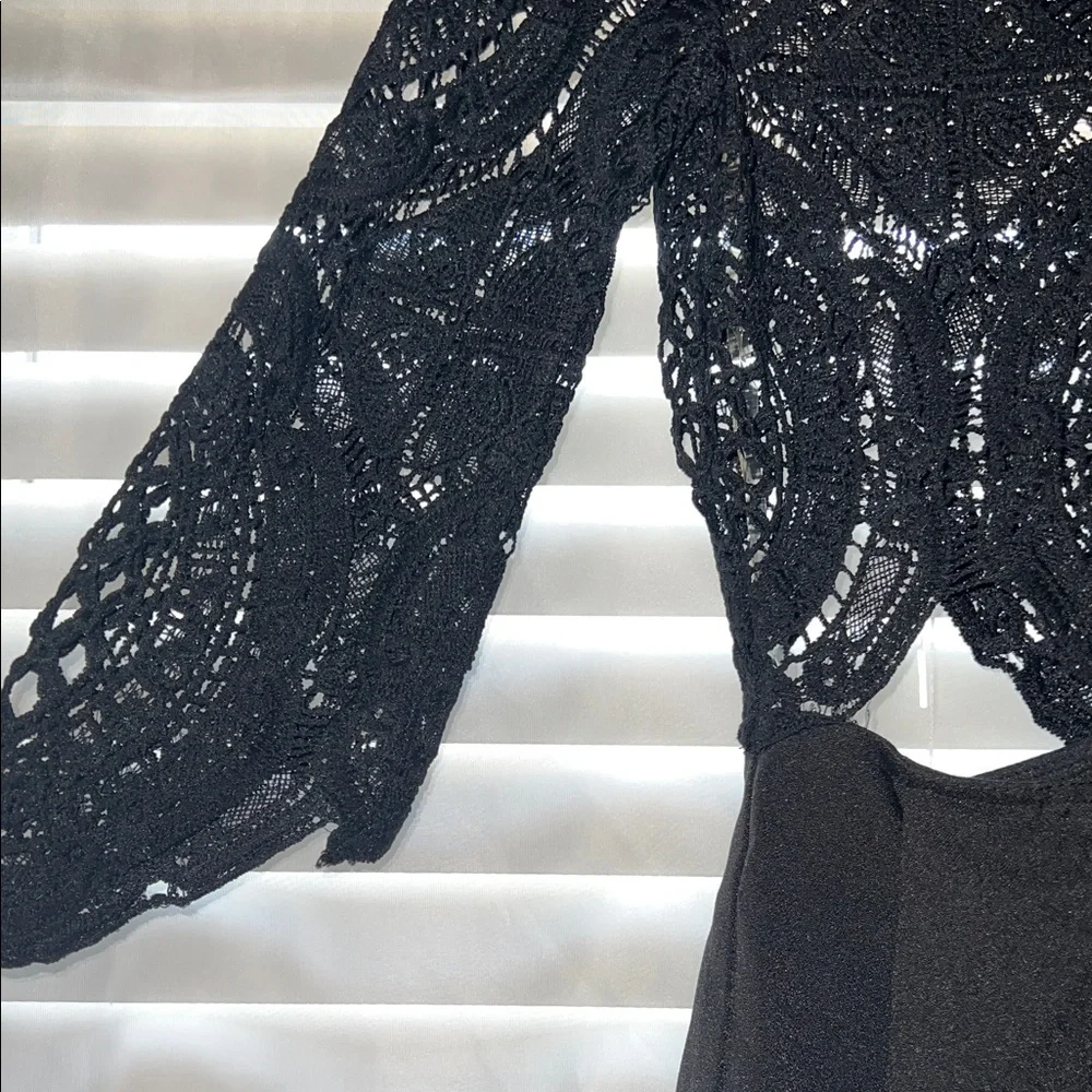 Charlotte Russe Elegant Black Lace Dress🌸Friday’s Event price - Picture 3 of 6